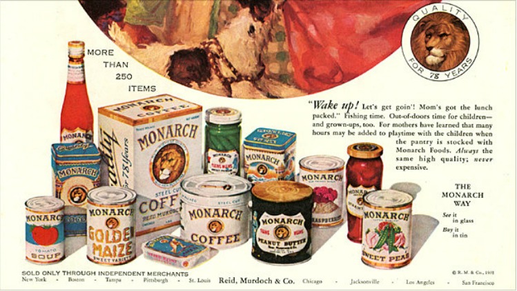 Oligopoly Canned Foods Ad 1918