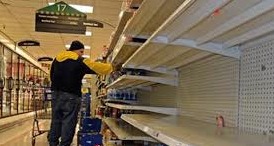 Supermarket Shelves Water West Virginia