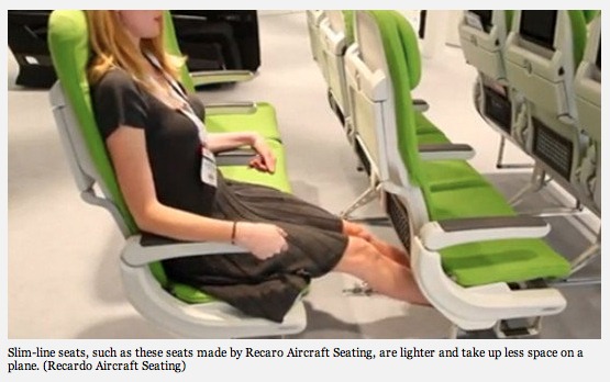 Airlines are thinking at the margin with slim-line seats.