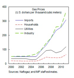 Ukrainian gas subsidies