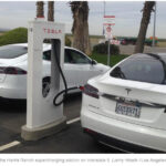Tesla charging station