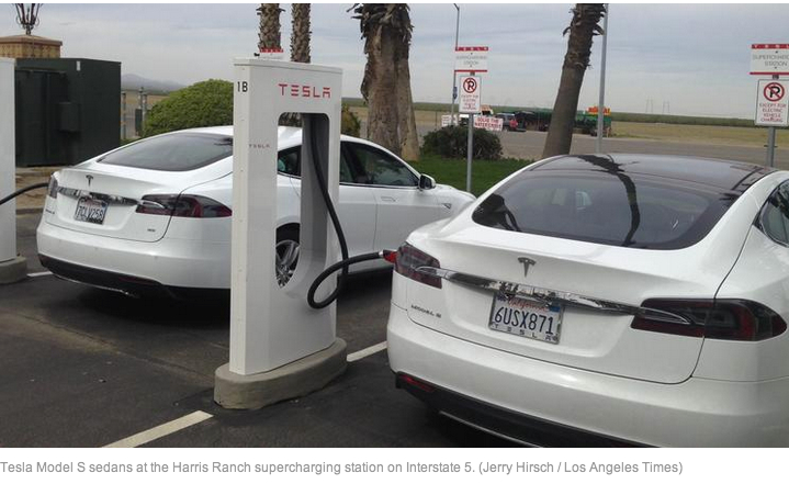 Tesla charging station