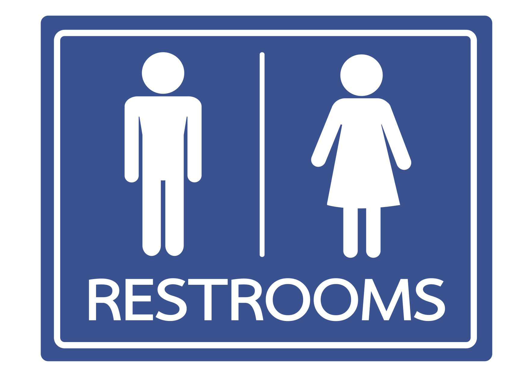 wHuman capital wayfinders debatedthe images on the universal restroom sign.