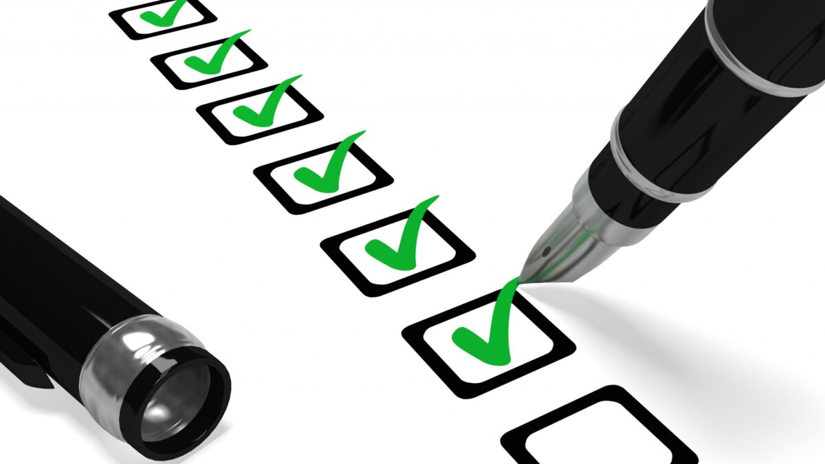 Productivity from a Checklist
