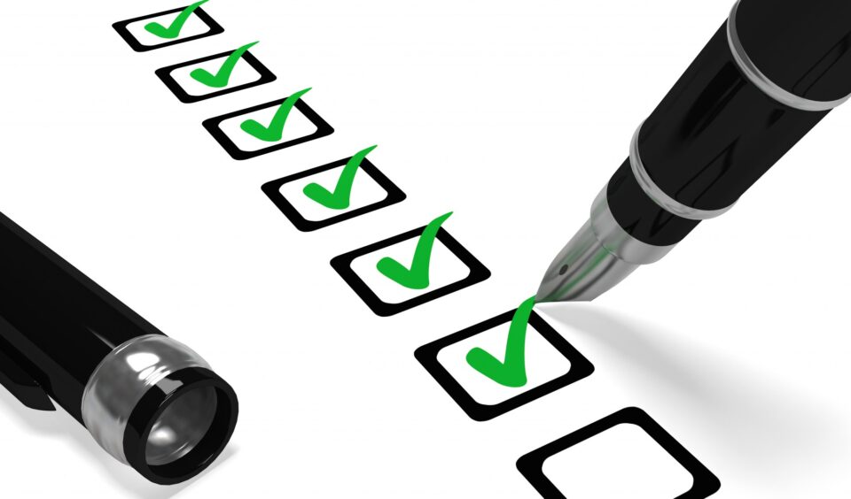 Productivity from a Checklist