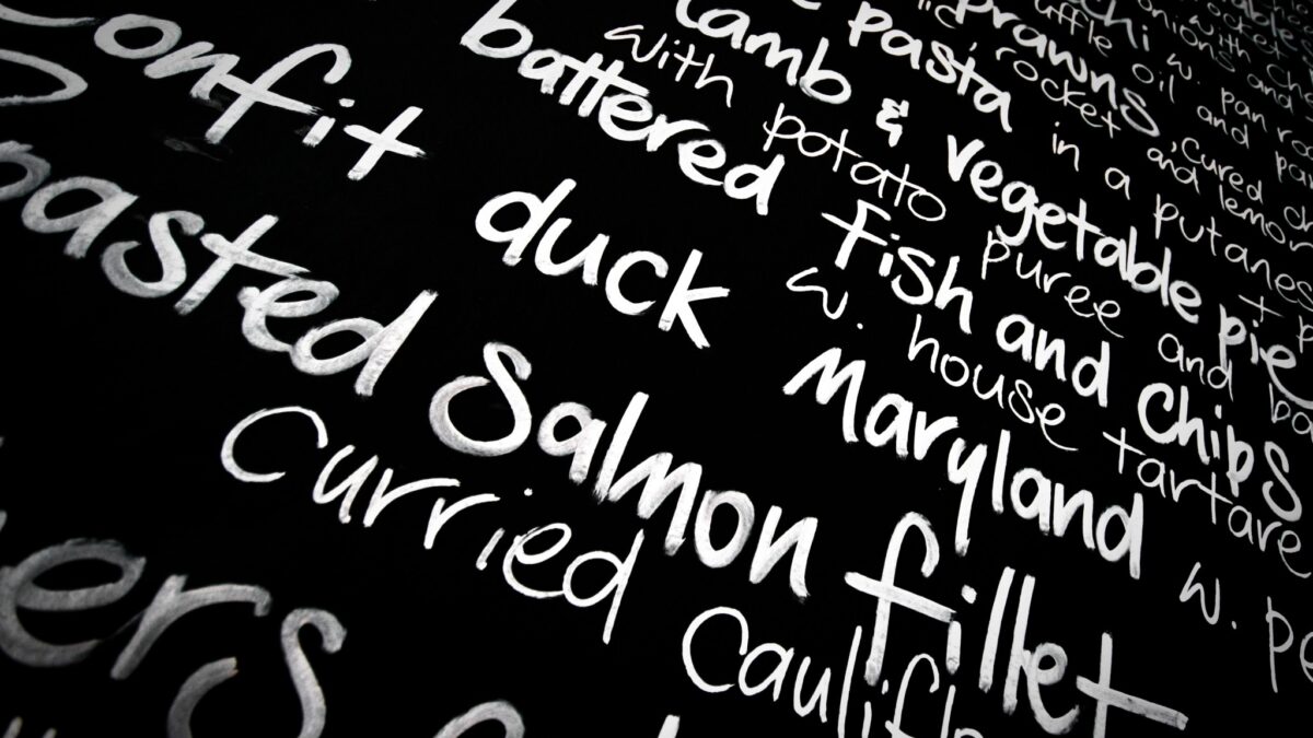 Everyday economics and competing through monopolistic competition, restaurants use menu language to signal status.