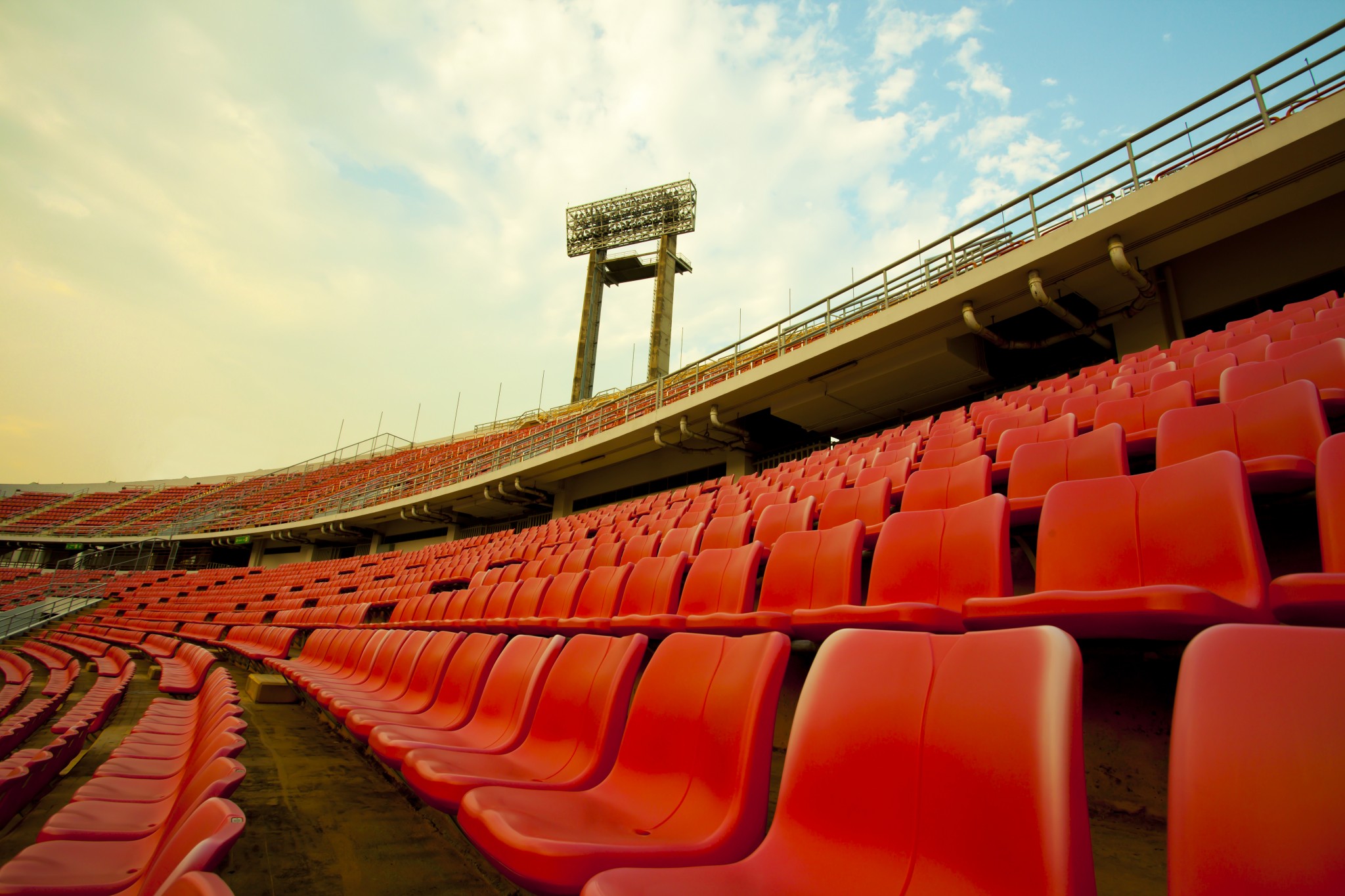empty sports stadium
