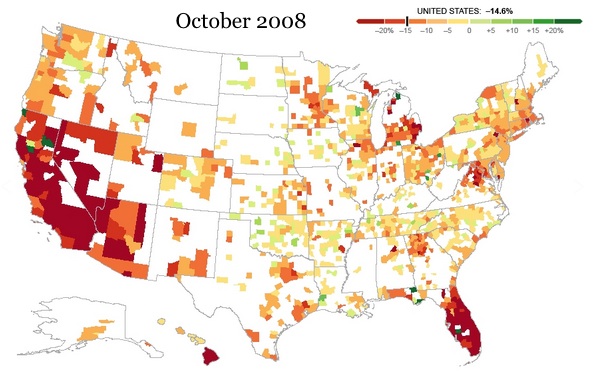 Great recession housing prices 2008