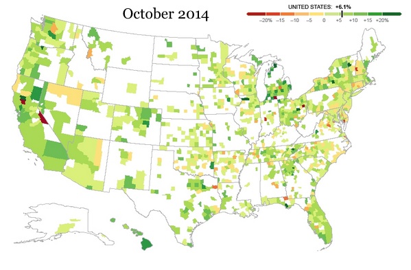 Great recession home prices 2014