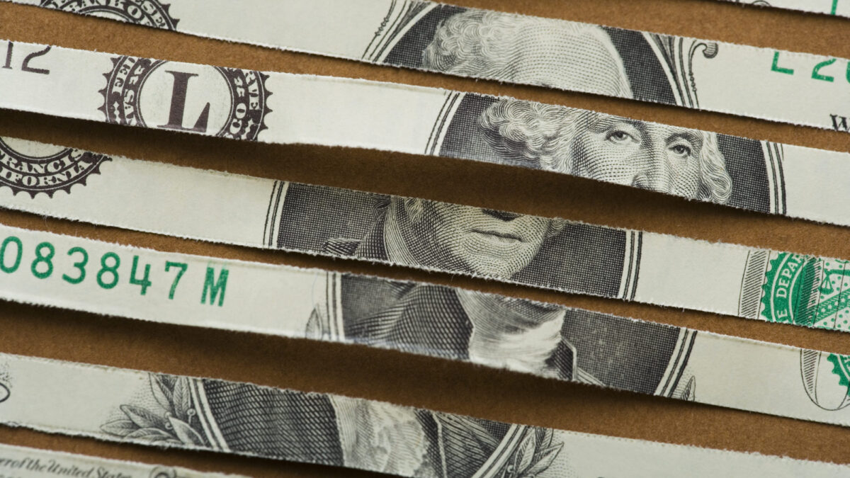 A part of the money supply, currency wears out, is shredded and then recycled or destroyed.
