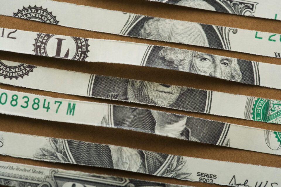 A part of the money supply, currency wears out, is shredded and then recycled or destroyed.