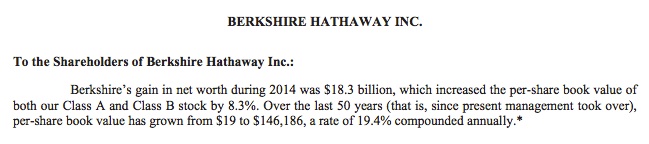 Warren Buffett 2015 investing