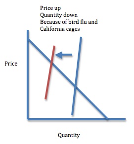 Supply elasticity and egg prices