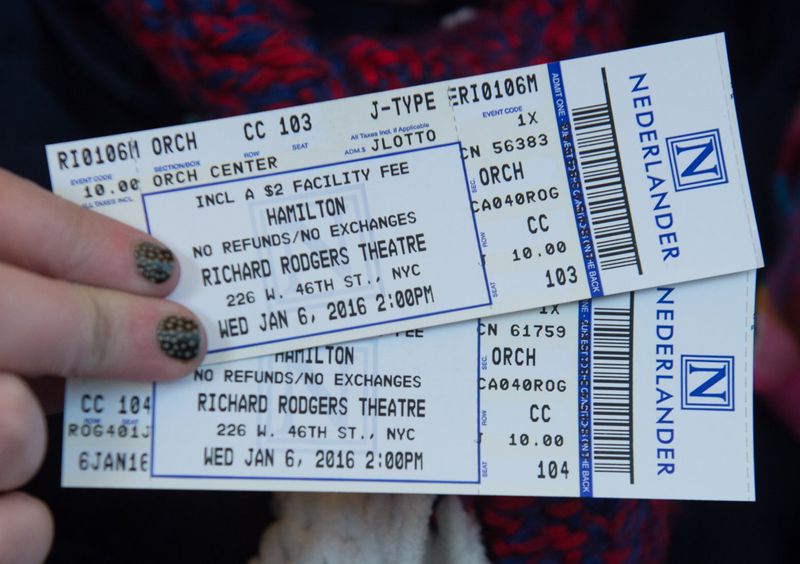 Hamilton lottery tickets
