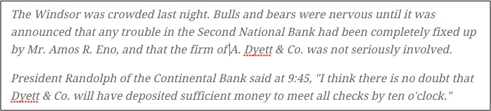 Dow Industrial Average changes