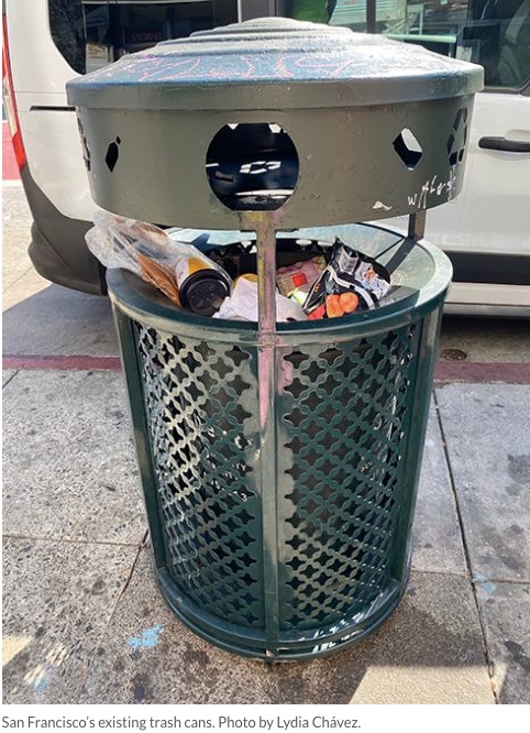 San Francisco garbage bin