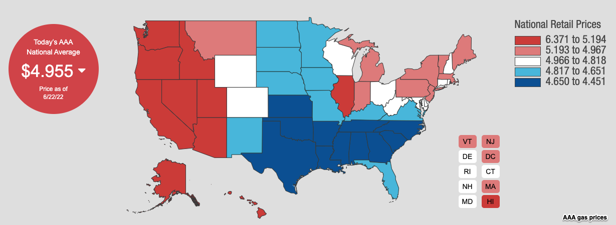 state gas prices