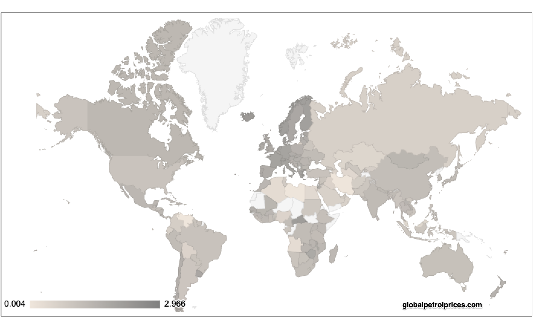 global fuel prices