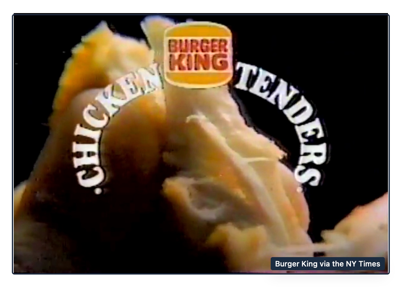 Burger Kings' Chicken Tender