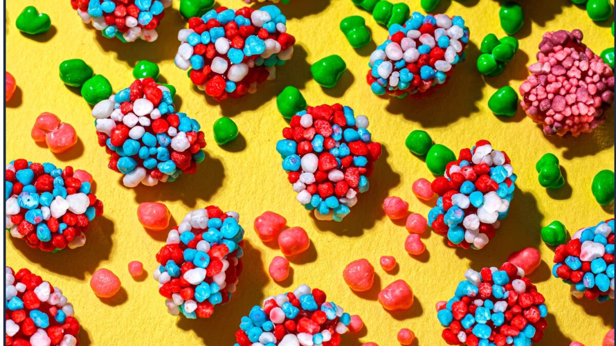 Halloween Candy and Nerds Gummy Clusters