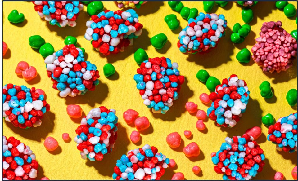 Halloween Candy and Nerds Gummy Clusters