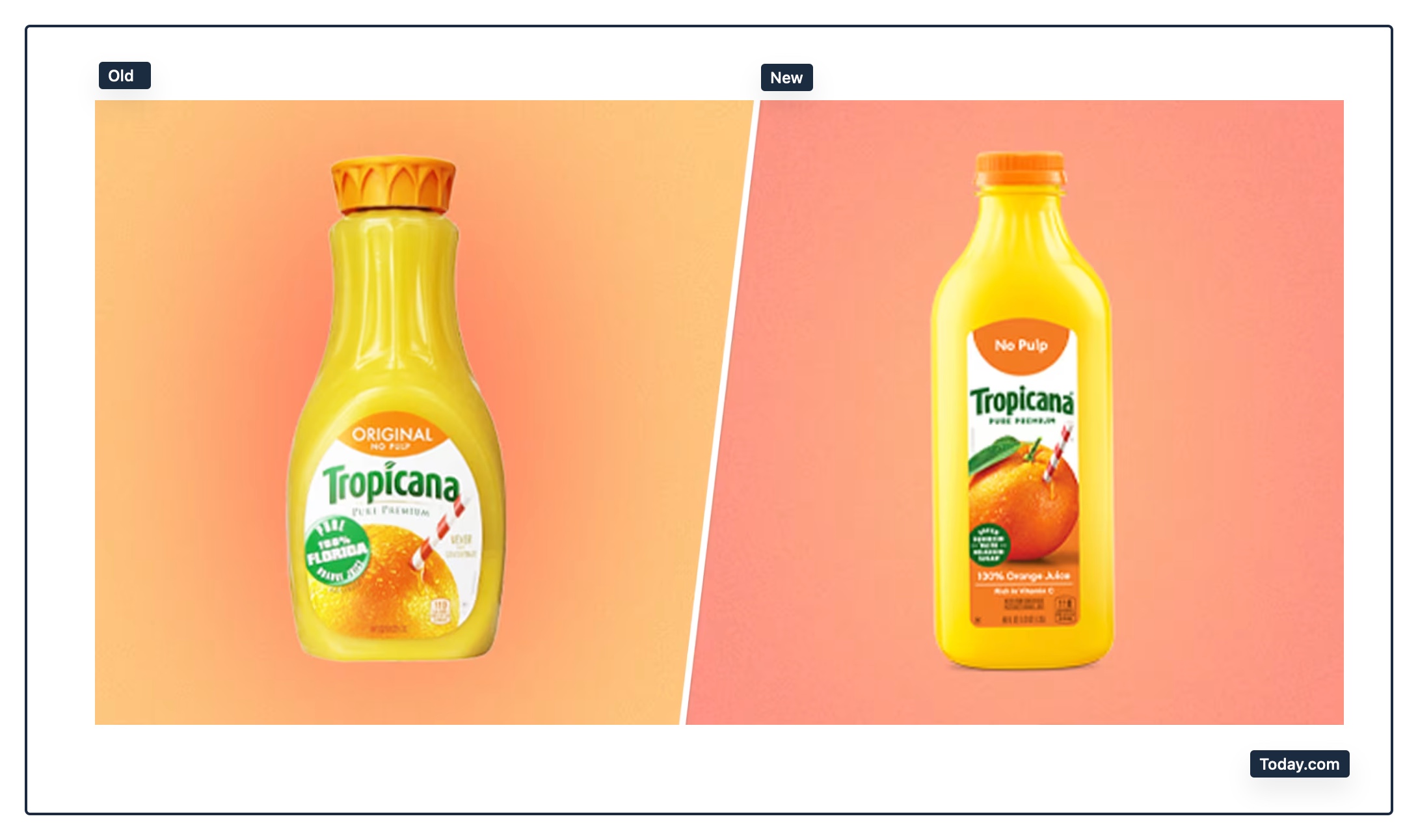 orange juice bottles
