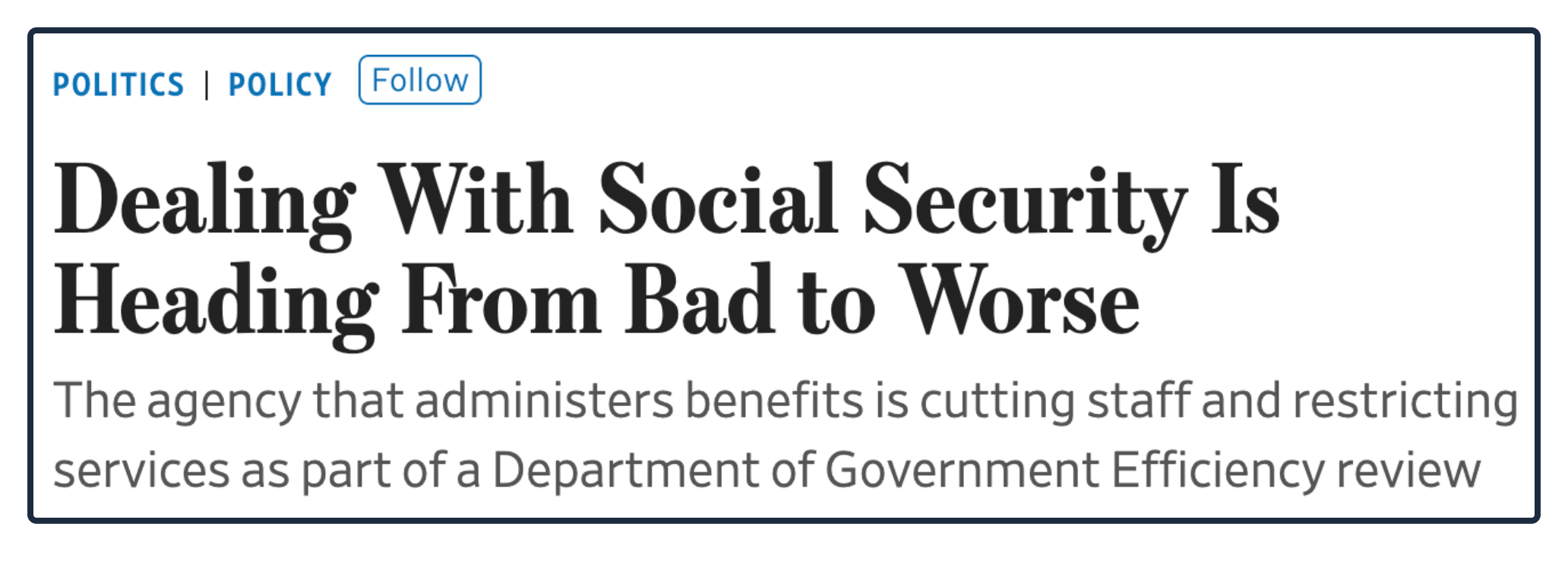 evaluating Social Security