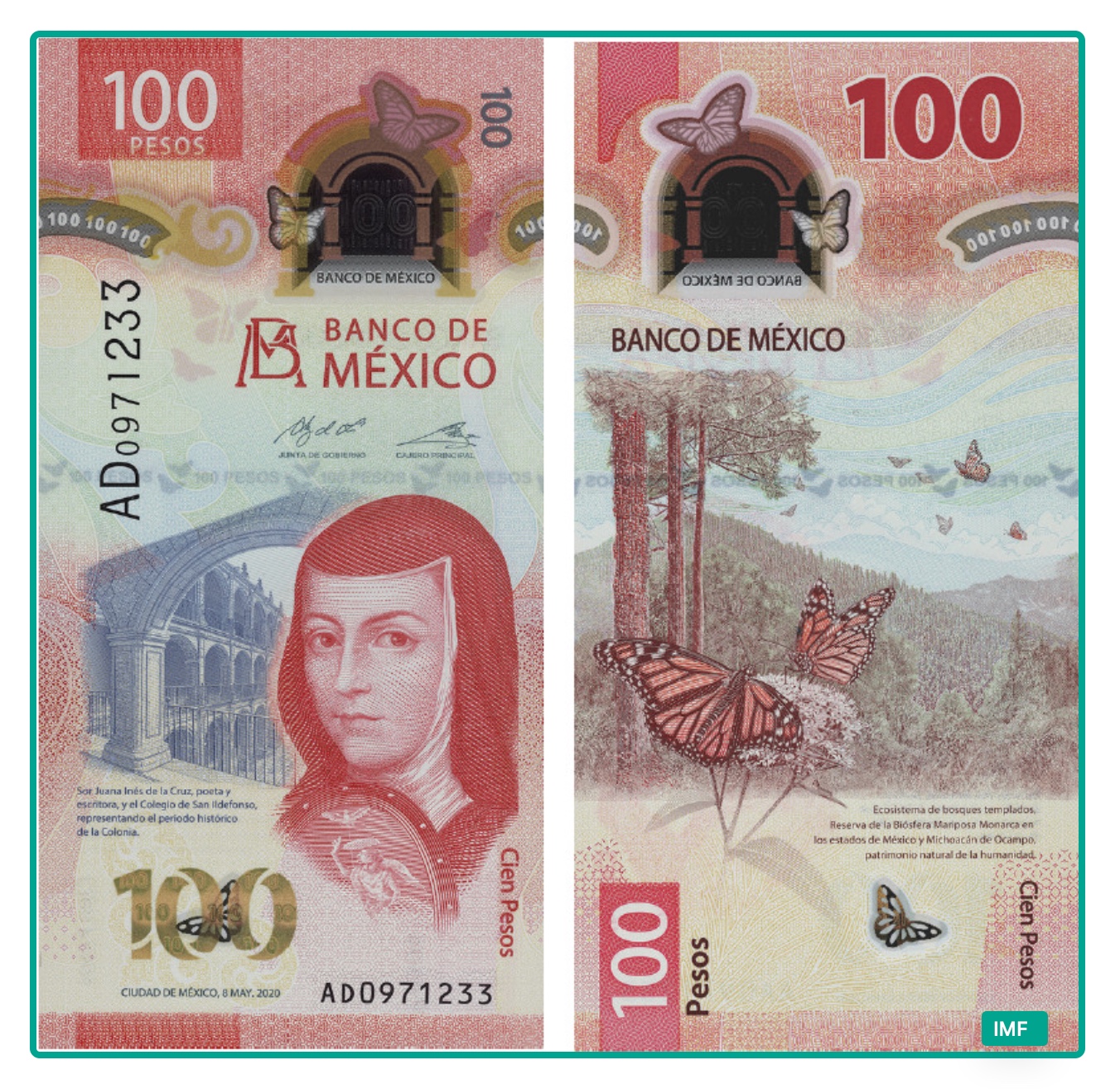 Mexican 100-peso note