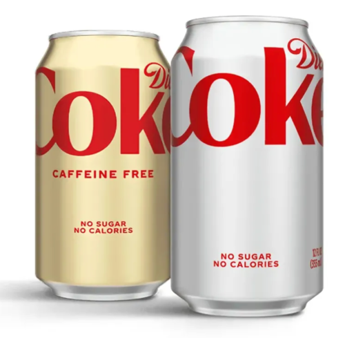 Diet Coke aluminum cans