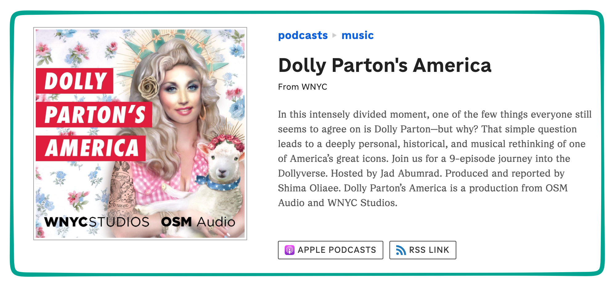 Dolly Parton e-link podcast